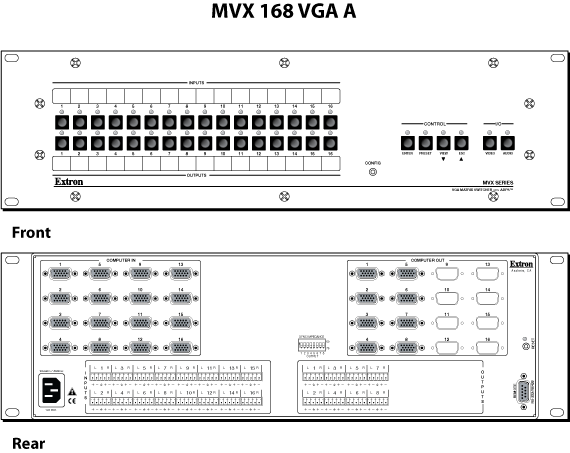 MVX  168 VGA A Panel Drawing