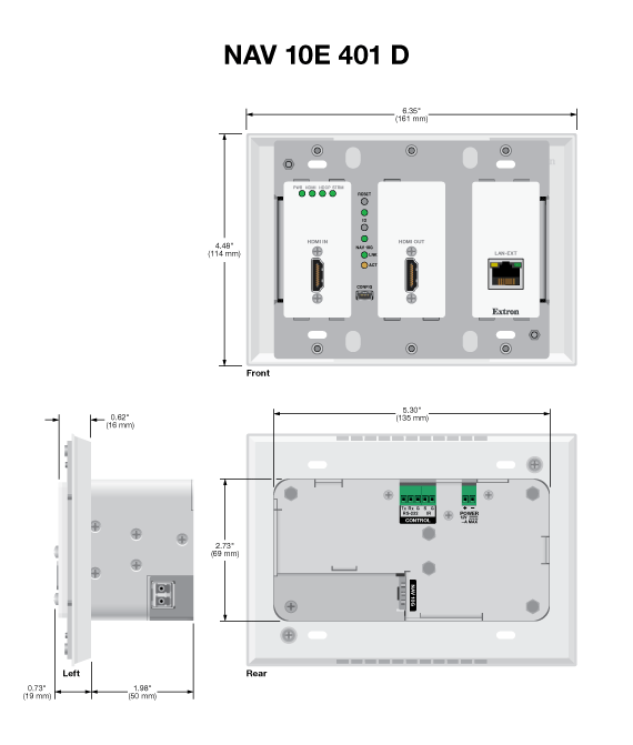 NAV 10E 401 D Panel Drawing