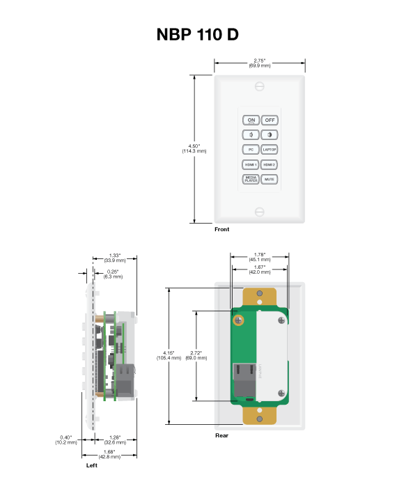 NBP 110 D Panel Drawing