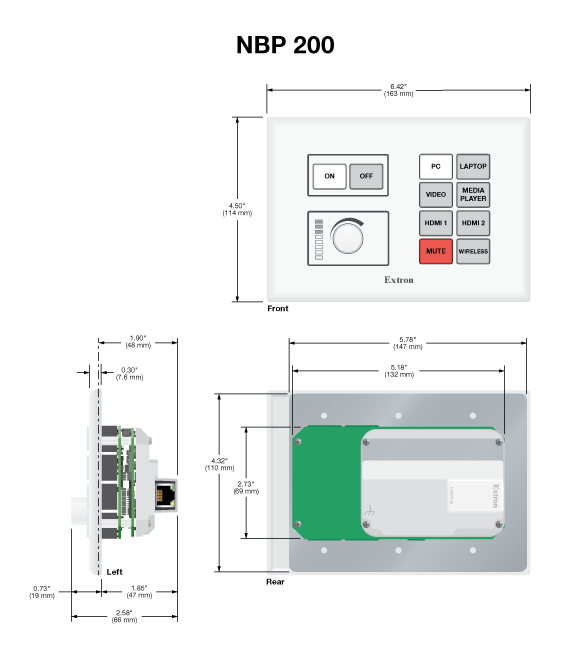 NBP 200 Panel Drawing