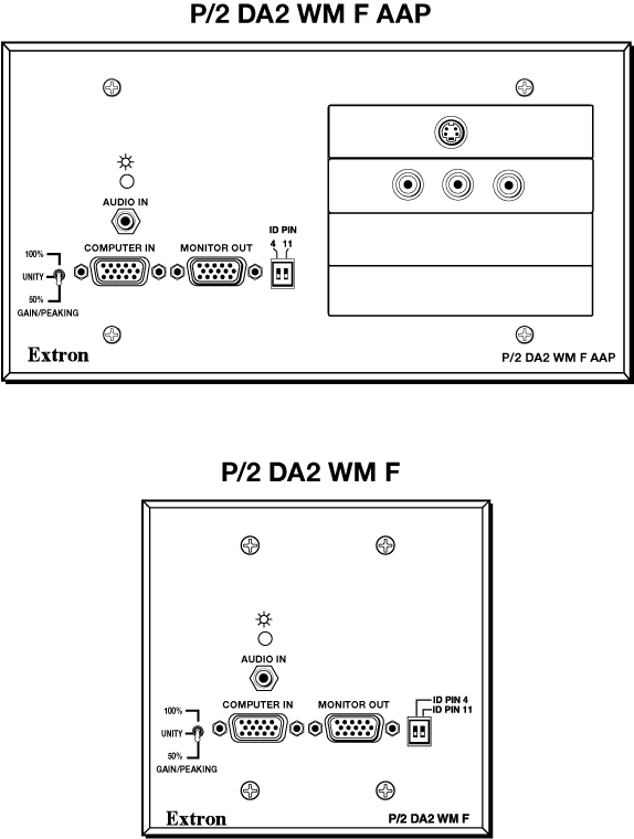 P/2 DA2 WM F Panel Drawing