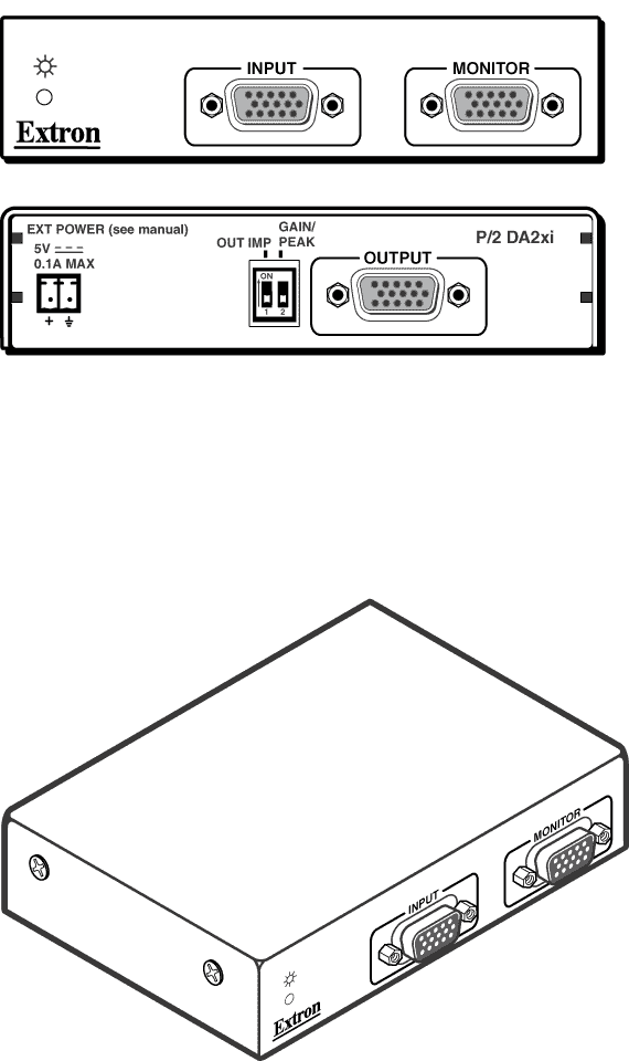 P/2 DA2xi Panel Drawing