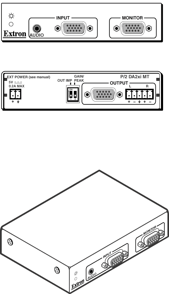 P/2 DA2xi MT Panel Drawing