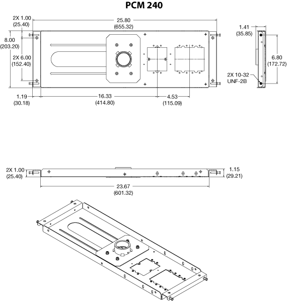 PCM 240 Panel Drawing