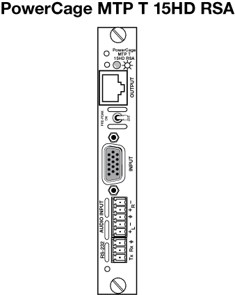 PowerCage MTP T 15HD RSA Panel Drawing