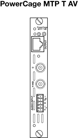 PowerCage MTP T AV Panel Drawing