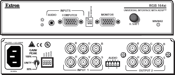 RGB 164xi Panel Drawing