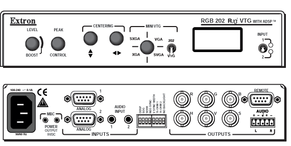 RGB 202 Rxi VTG Panel Drawing