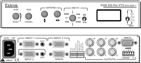 RGB 203 Rxi VTG Panel Drawing