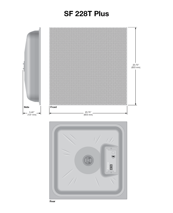 SF 228T Plus Panel Drawing