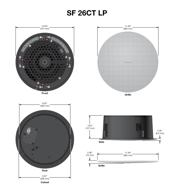 SF 26CT LP Panel Drawing