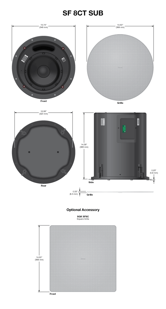 SF 8CT SUB Panel Drawing