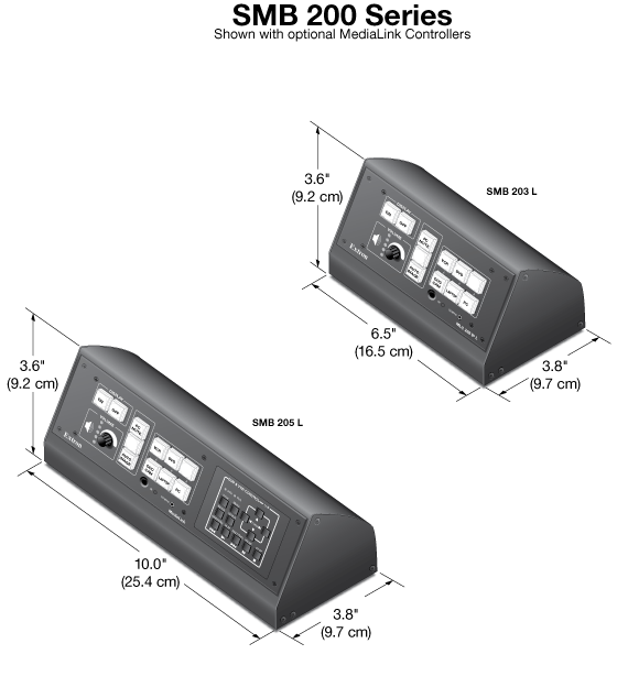 SMB 200 Series Panel Drawing