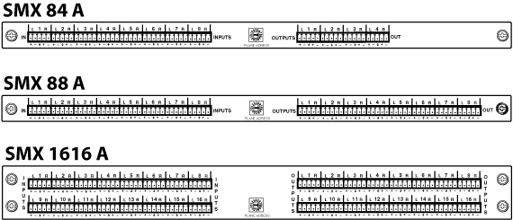 SMX Stereo Audio Series Panel Drawing