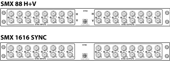 SMX Sync Series Panel Drawing