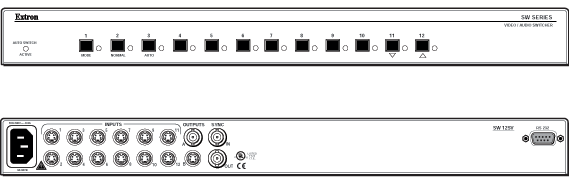 SW 12SV Panel Drawing