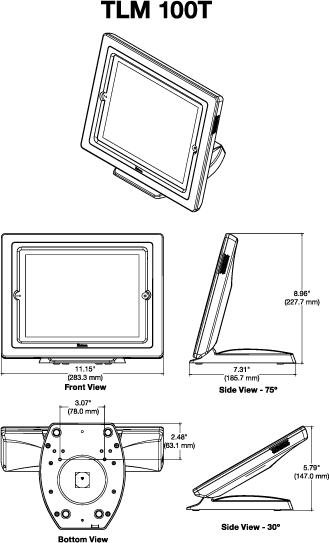 TLM 100T Panel Drawing