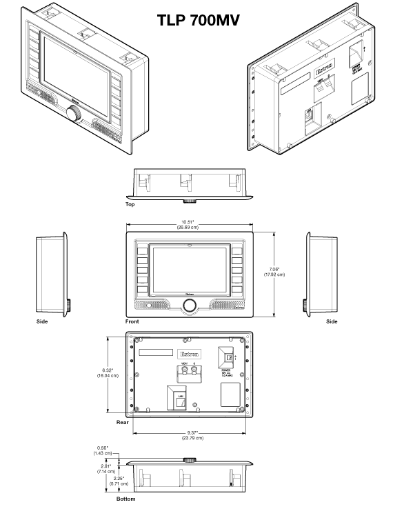 TLP 700MV Panel Drawing