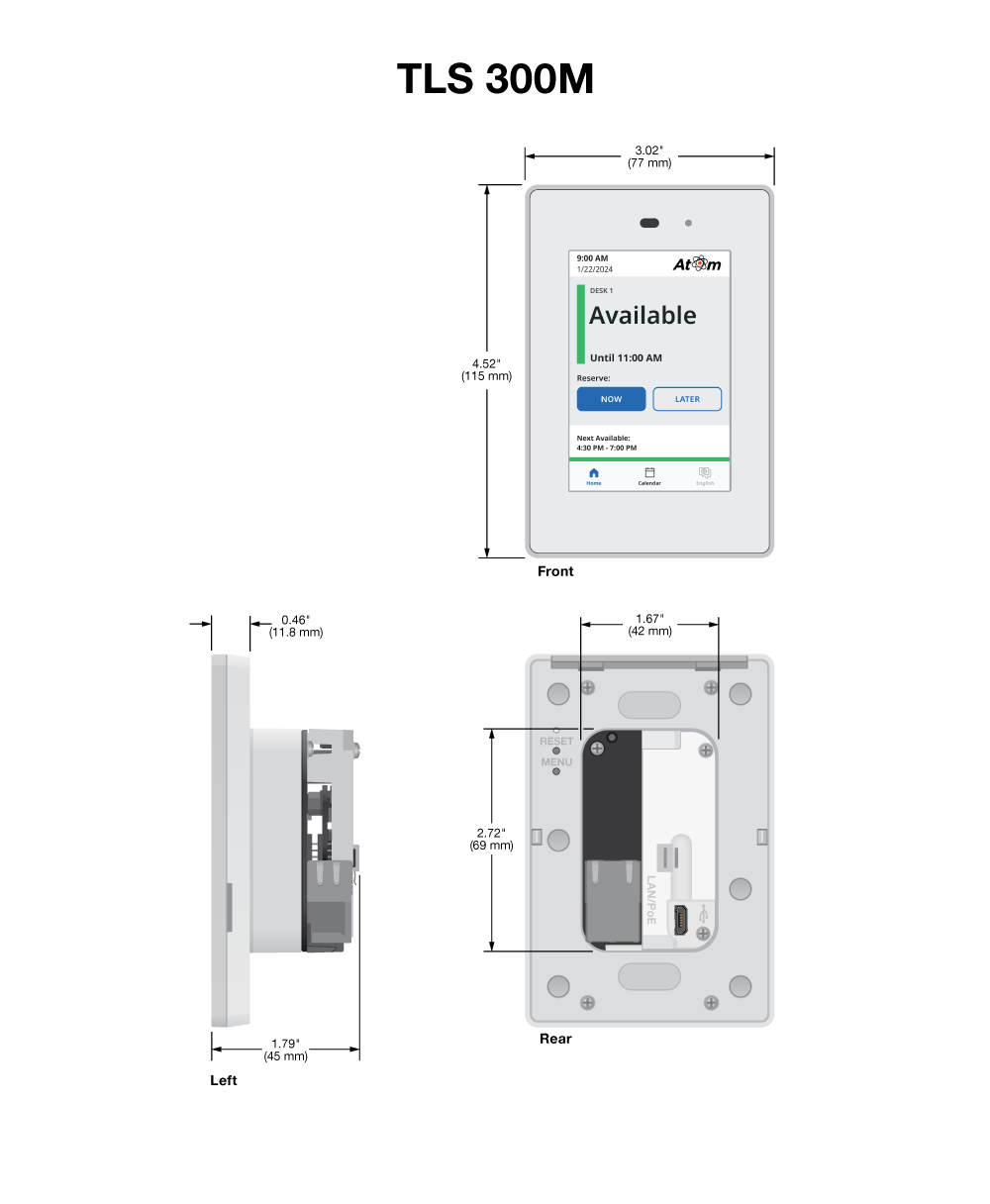 TLS 300M Panel Drawing