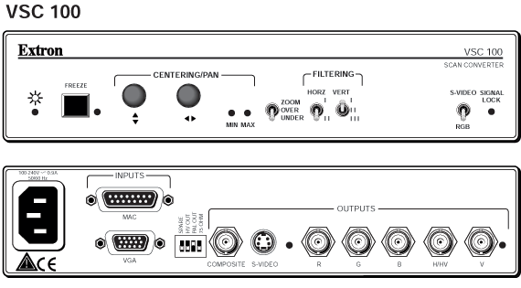 VSC 100 Panel Drawing