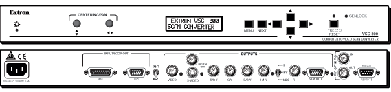 VSC 300 & VSC 300D Panel Drawing