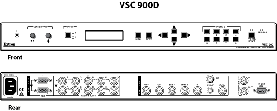 VSC 900D Panel Drawing