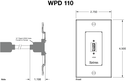 WPD 110 Panel Drawing