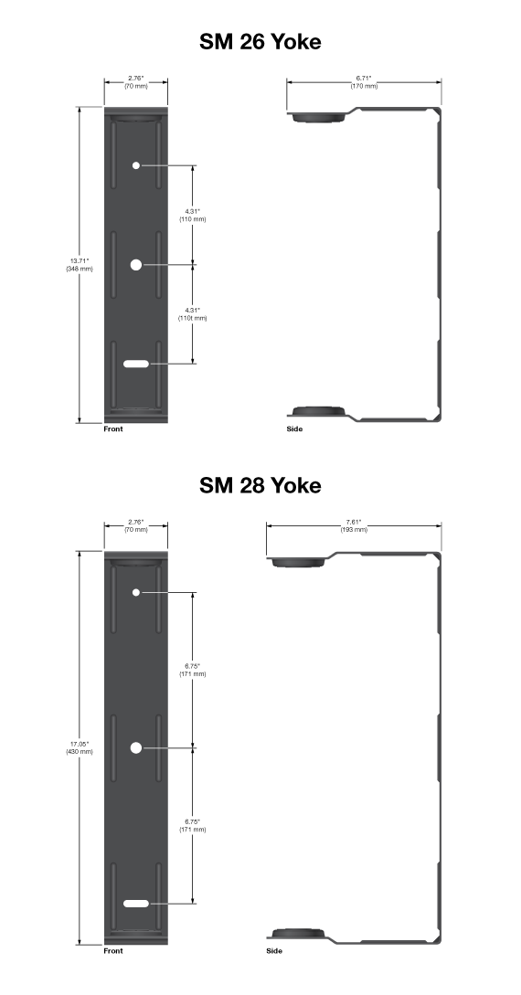 Yoke Mount Panel Drawing