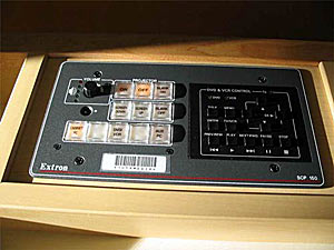 Close-up of IP Link remote panel.